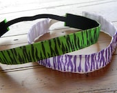 ONE non-slip ZEBRA headbands.  Now 17 colors to choose from.  Great for sports or everyday.