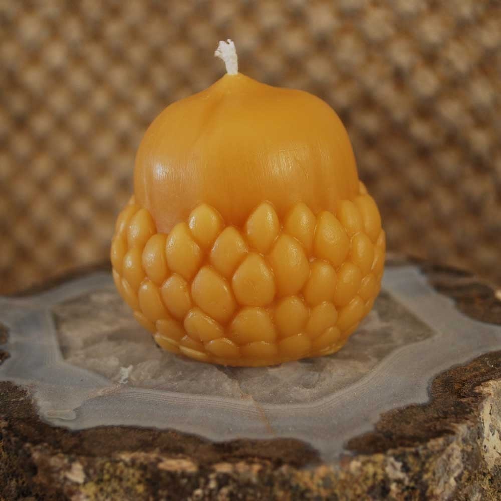 Beeswax Candle Acorn Shaped Candle
