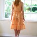 Vintage Peach Summer Dress - Size Small/Medium