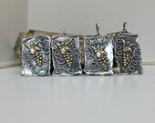 Grape Wine Sterling Silver Pendant