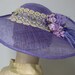 Edwardian Inspired Lavender Portrait Hat