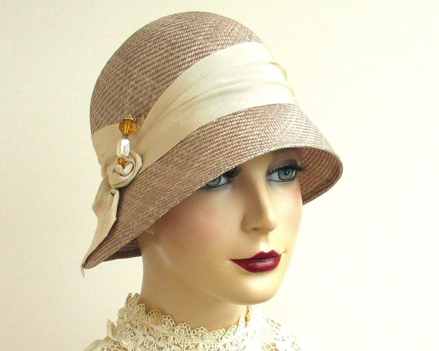 Straw Cloche Hat- Women- Spring Fashion