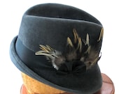 Fedora-  Fur Felt Hat-  Women- Fall Fashion- Winter Accessories
