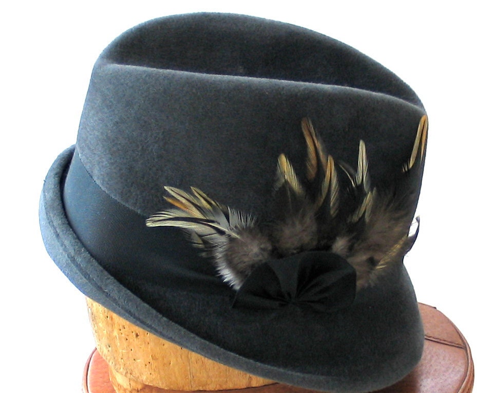 Fedora-  Fur Felt Hat-  Women- Fall Fashion- Winter Accessories