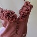 Dusty Rose Lace and Flower Trimmed Silk Camisole OOAK, Shabby Chic