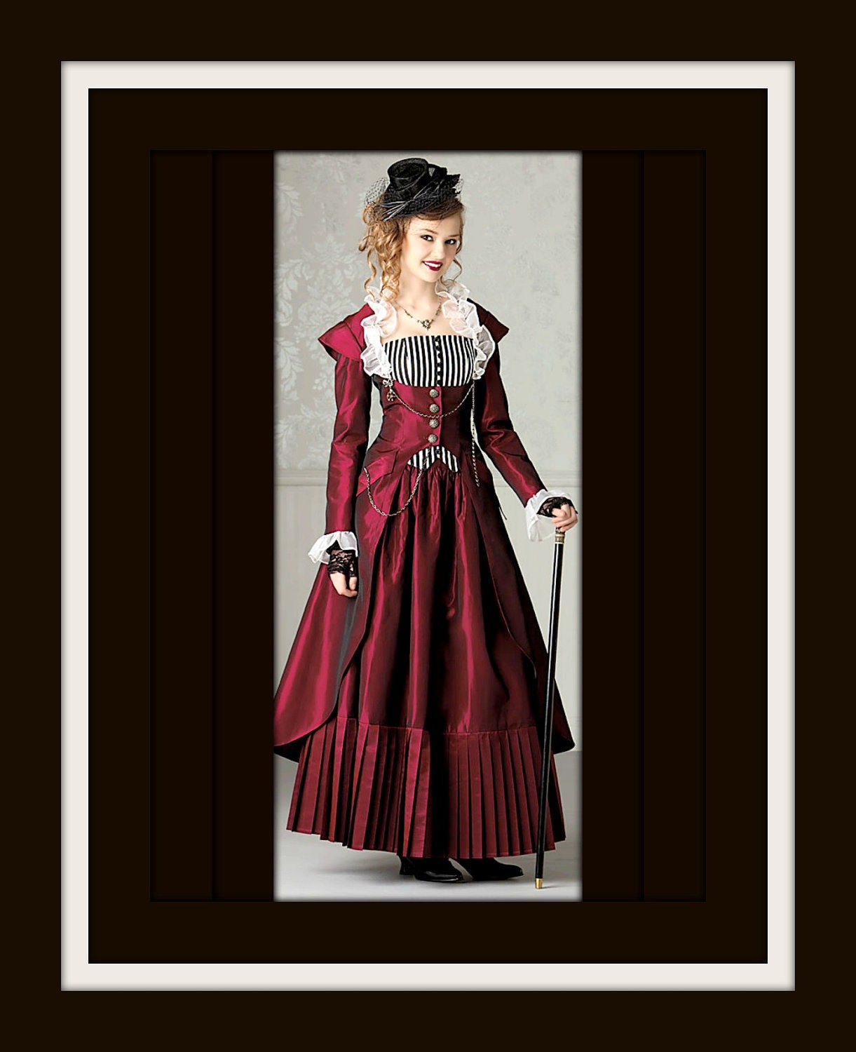 Custom 1800's Victorian Steampunk Ensemble - Jacket Bustier/Corset and Skirt - listing is for all sizes