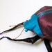 Soft Sculpture Beetle / Silk Cotton / Plum / Coleoptera