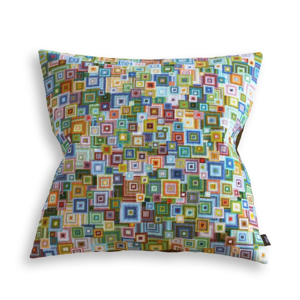 Shikaku cushion cover GREEN