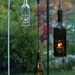 Eco-friendly wine bottle lantern - CLEAR - now on SALE