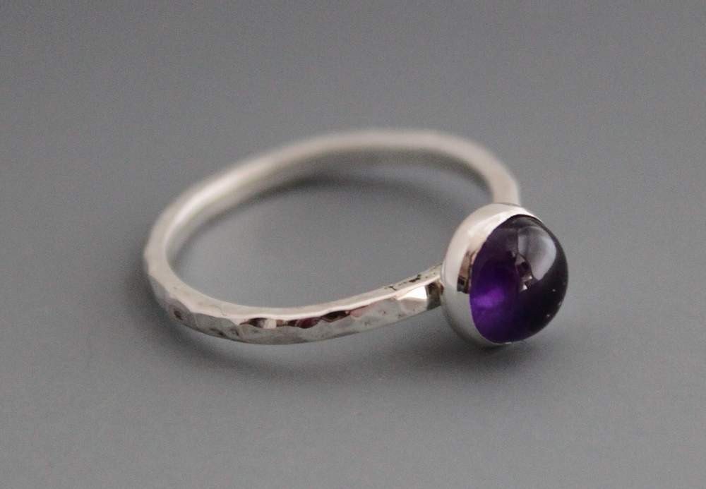 Sterling Amethyst Ring, Dream Weaver, Custom Made For You, Made to Order