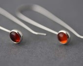 Sterling and Amber Earrings - Writers Block
