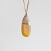 Wooden Boho Necklace / Yellow Necklace / SALE