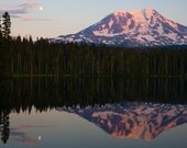 Moon Over Mt. Adams  8x12 Fine Art Print