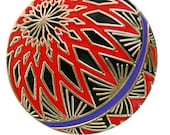 Lapel Pin Japanese Temari Kiku Design