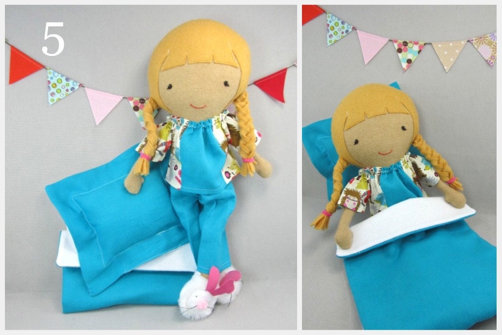 Studio Doll Boutique - Bet Time Set - Pajamas with Pillow and Blanket - Made to order