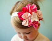 SWEET as Sugar snugar HEADBAND hair head wrap band baby infant newborn girls PINK