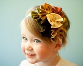 Autumn Bouquet snugars HEADBAND hat cap hair band head wrap newborn infant toddler girls