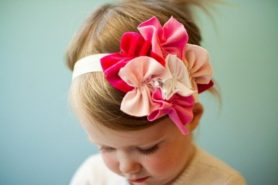 SWEET as Sugar snugar HEADBAND hair head wrap band baby infant newborn girls PINK