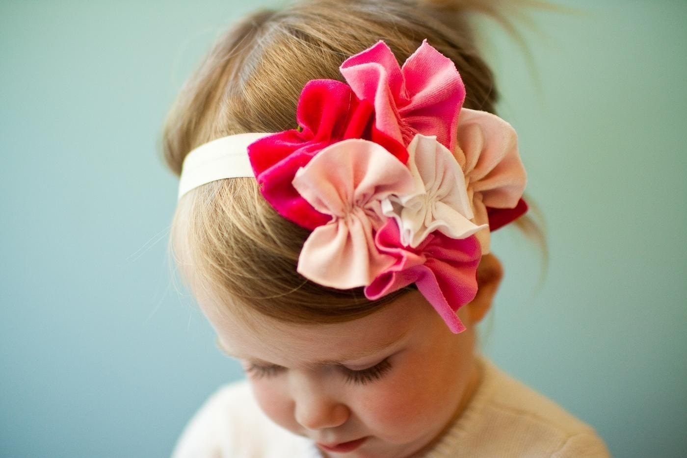 SWEET as Sugar snugar HEADBAND hair head wrap band baby infant newborn girls PINK