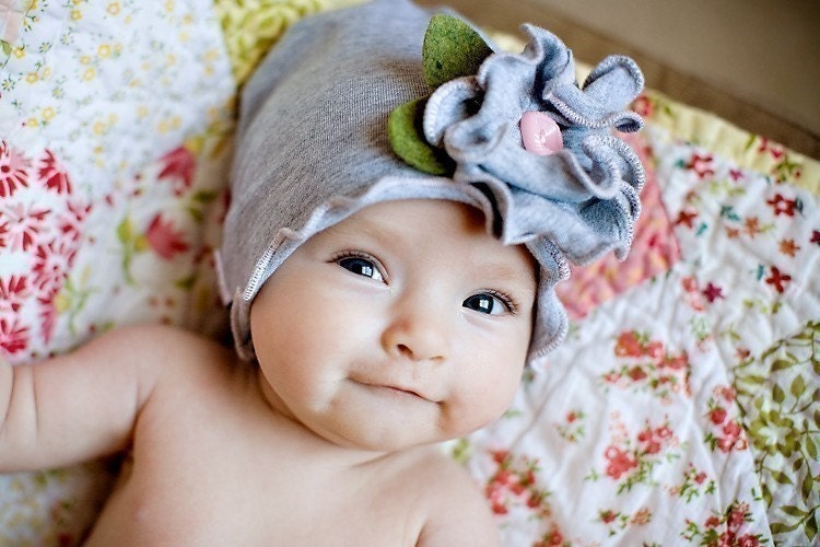 Snugars May Flower spring HAT beanie BABY toddler INFANT girls