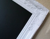 FRAMED CHALKBOARD-42x30 Xtra Lg Baroque Ornate Vintage Style Frame-Magnetic Chalkboard-Kitchen-Menu Board-Office Organizer-Nursery