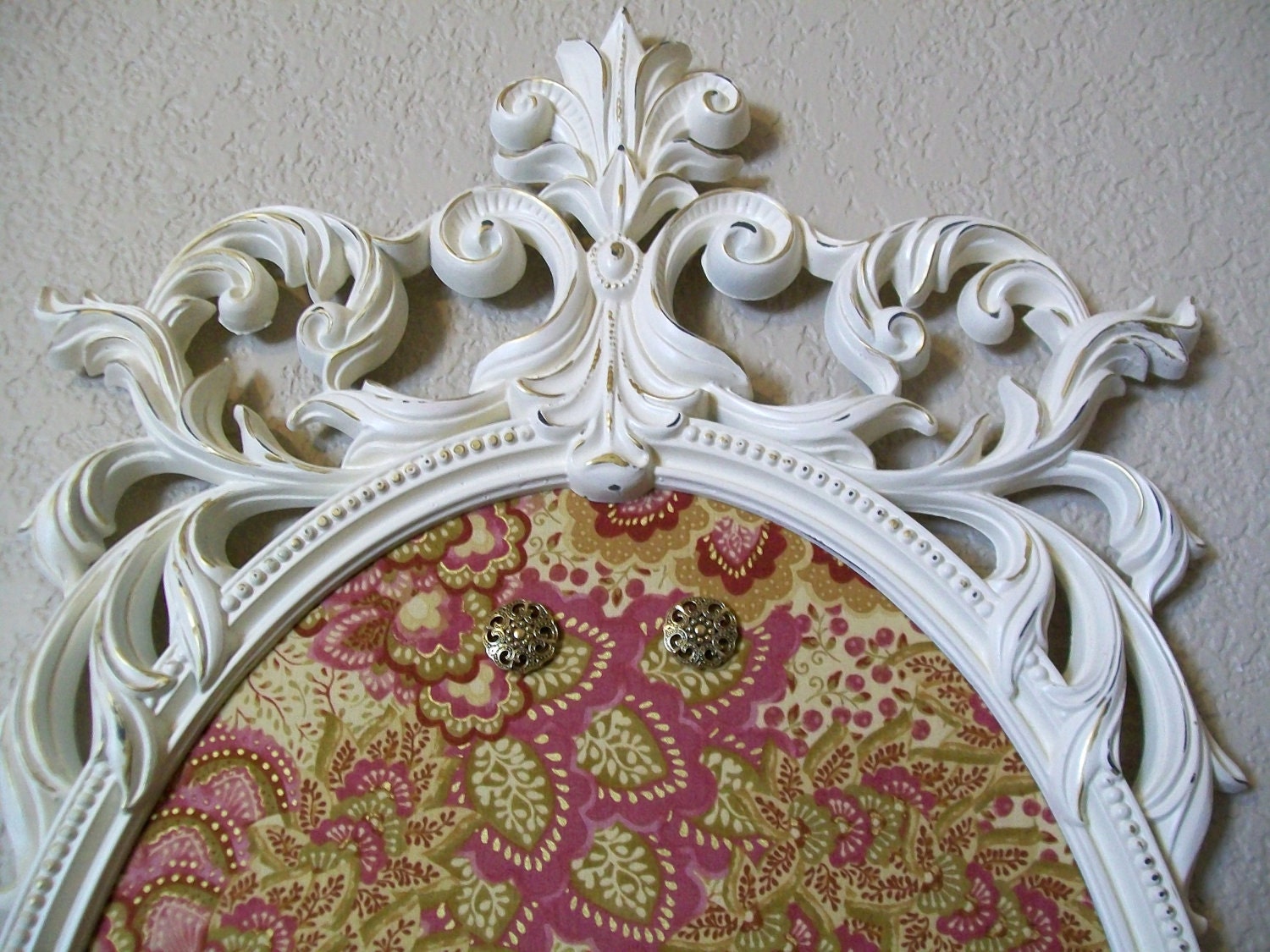 FARMHOUSE CHIC Ornate Baroque Vintage Frame Memo Board Magnetic Bulletin Board Magnet Board Corkboard Pinboard Girls Room Decor Nursery Baby