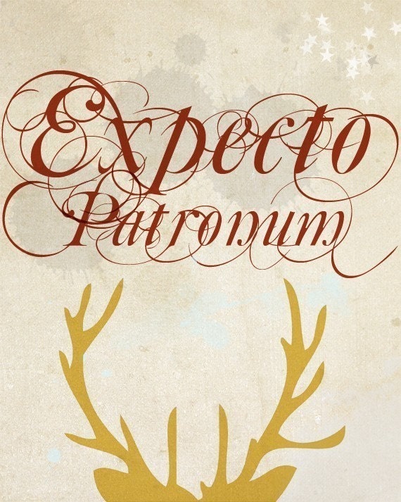 Expecto Patronum  - 5 x 7 Typographic Print