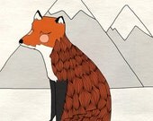 Gentle Fox - 5 x 7 - Illustration Print