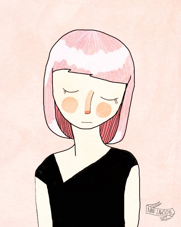 Charlotte  - 8 x 10 Illustration Print