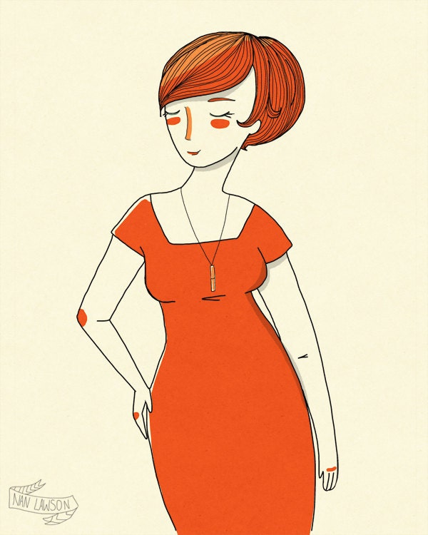 Joanie - 5 x 7 Illustration Print