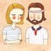 Secretly In Love - 5 x 7 - Illustration Print