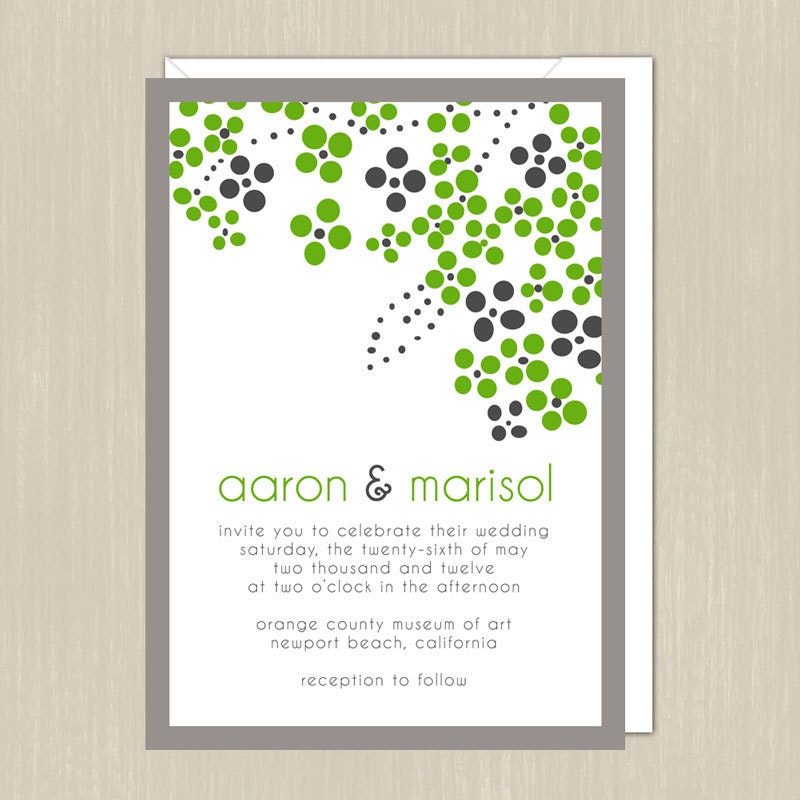 Floral Vine Wedding Invitations