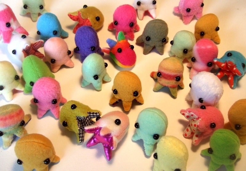 5 Random Surprise Little Baby Octopods