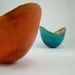 Beautiful Blue and October Orange VI - Sycamore Bowls