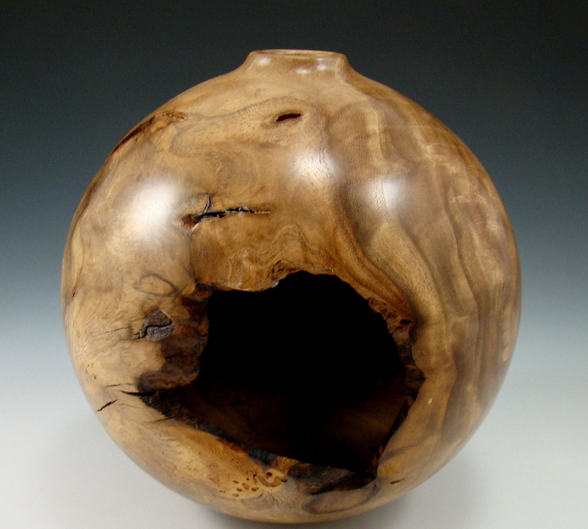Cavernous Remains - Russian Olive Burl Vessel
