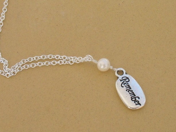 Miscarriage Remembrance Necklace, Remember Always