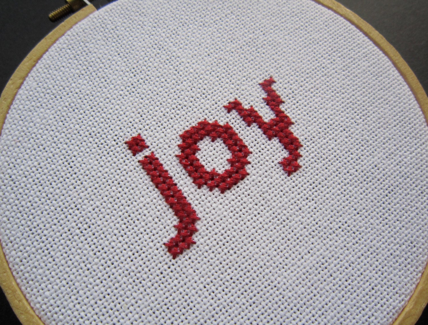Joy modern cross stitch