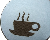 Coffee modern cross stitch