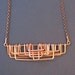 Copper Necklace - Petra Design - Geometric Necklace - copper jewelry