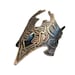 Etched Copper Cuff - Medieval Keyhole Battle Design - Armor Jewelry - handmade copper jewelry