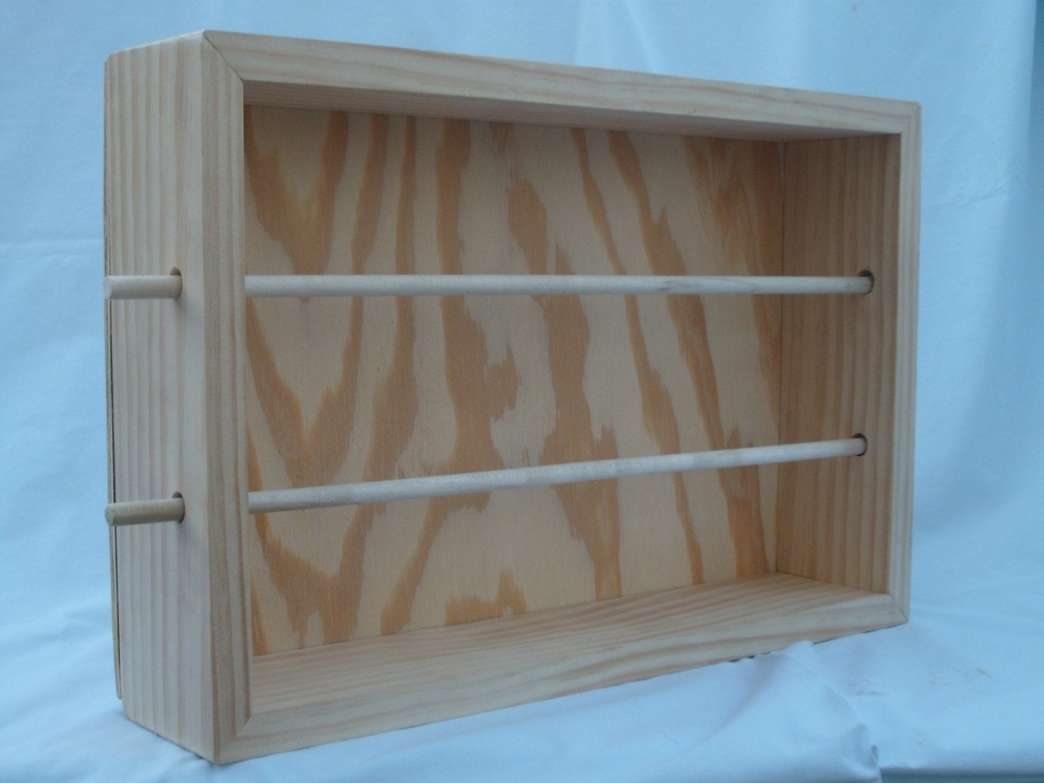 Handmade ribbon organizer, original design made FRONT PAGE, holds up to 45 spools of ribbon
