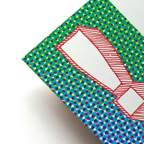 Pop Card in Blue Green