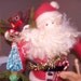 Santa and Rudolph Felted Wool Santa