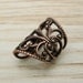 Soft Whispers - Copper Filigree Ear Cuff