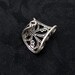 Soft Whispers - Silver Filigree Ear Cuff