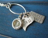 Hand Stamped Gold Filled Necklace Golden Dangles