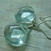 Faceted Briolette Light Aqua Blue Quartz Earrings