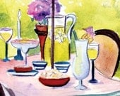 Margarita Party for Two Dining Alfresco 5x7 Print