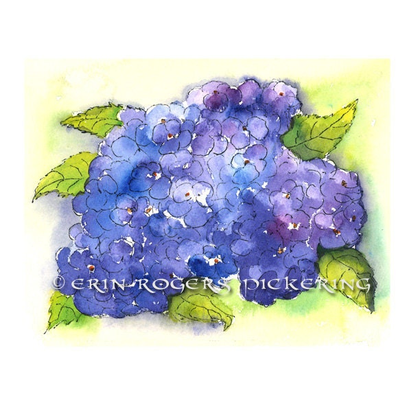Lush Hydrangea fine art print 8x10