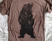 Bear Tri Blend Heather T Shirt